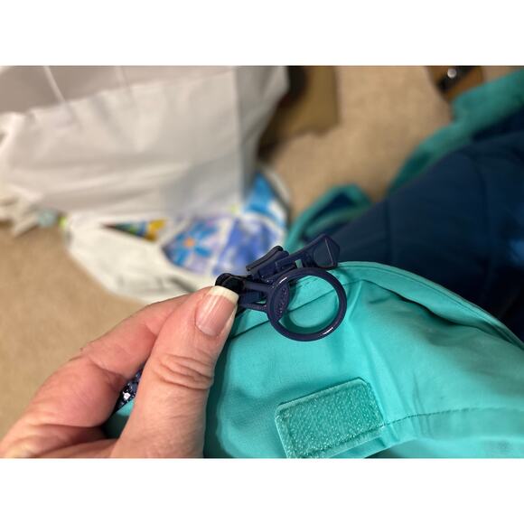 Lands End Sz 18 XL long seafoam teal winter long parka coat euc - Picture 15 of 16